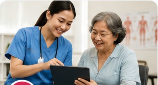 Hands-on caregiver training with an older adult